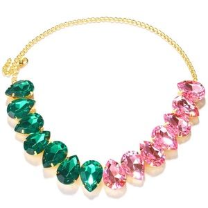 Pink and Green (AKA colors) Necklace